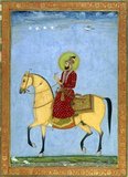 Abu'l Muzaffar Muin ud-din Muhammad Shah Farrukh-siyar Alim Akbar Sani Wala Shan Padshah-i-bahr-u-bar [Shahid-i-Mazlum] (or Farrukhsiyar, 20 August 1685 – 19 April 1719) was the Mughal emperor between 1713 and 1719. Noted as a handsome ruler he was easily swayed by his advisers, he lacked the ability, knowledge and character to rule independently.<br/><br/>

His reign witnessed the primacy of the Sayyid Brothers who became the effective powers of the land, behind the façade of Mughal rule. His constant plotting eventually led the Sayyid Brothers to officially depose him.