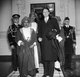 The Sultan of Muscat & Oman Said bin Taimur Bin Faisal, at the White House wiith Stanley Woodward, assistant chief of the Division of Protocol, State Department, 1938.<br/><br/>

Said bin Taimur (13 August 1910 – 19 October 1972) (Arabic: سعيد بن تيمور‎) was the sultan of Muscat and Oman (the country later renamed to Oman) from 10 February 1932 until his overthrow on 23 July 1970.